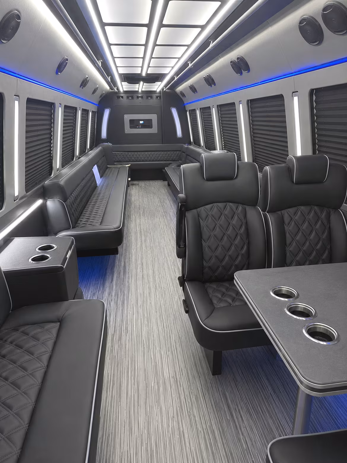 pinellas park 25 passenger party bus inside