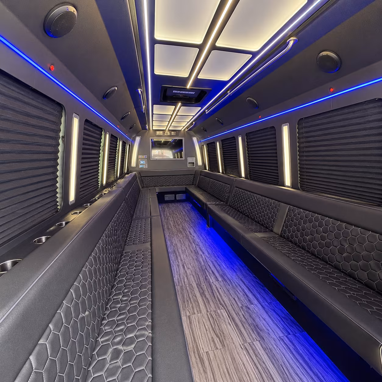 pinellas park 30 passenger party bus interior