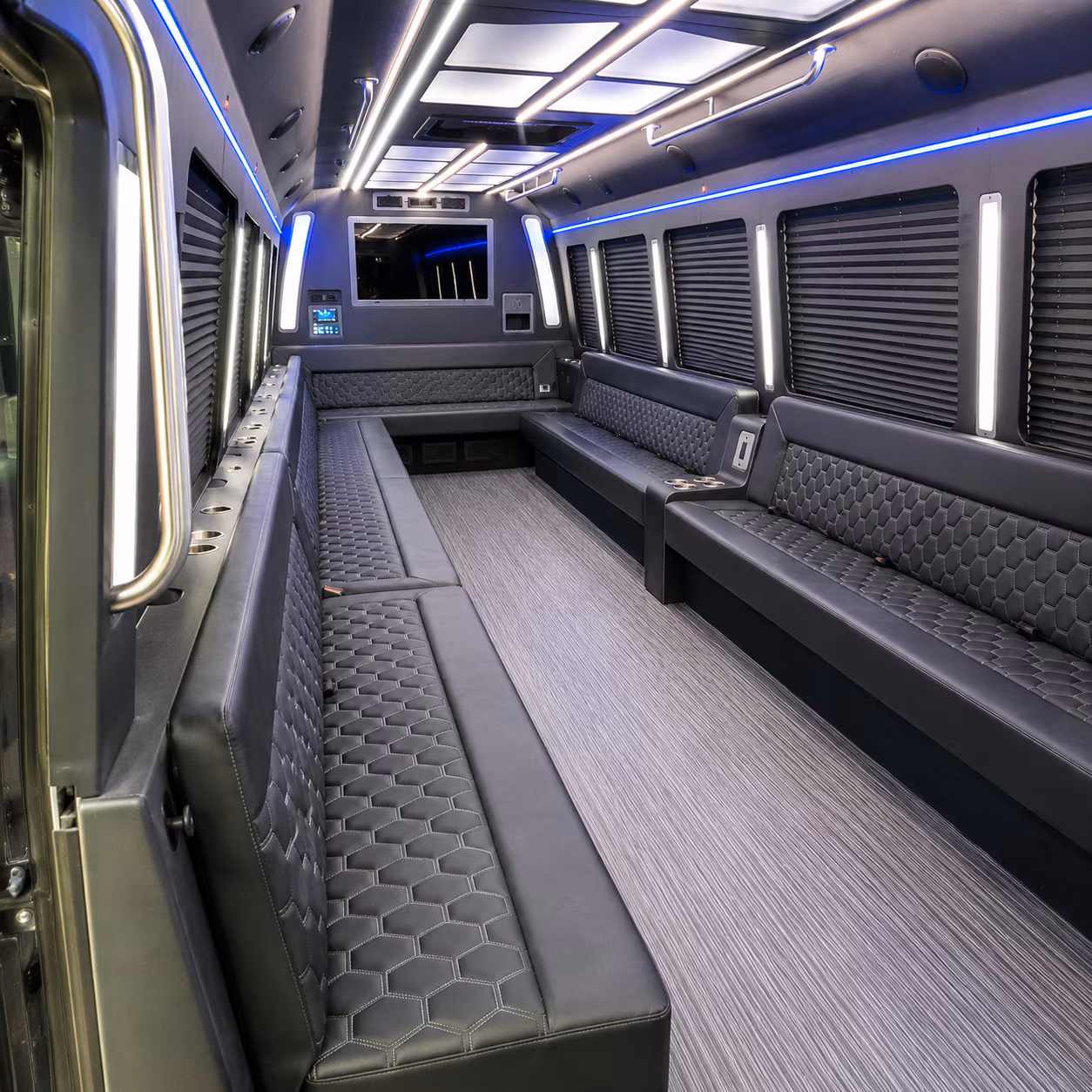 pinellas park 40 passenger party bus interior